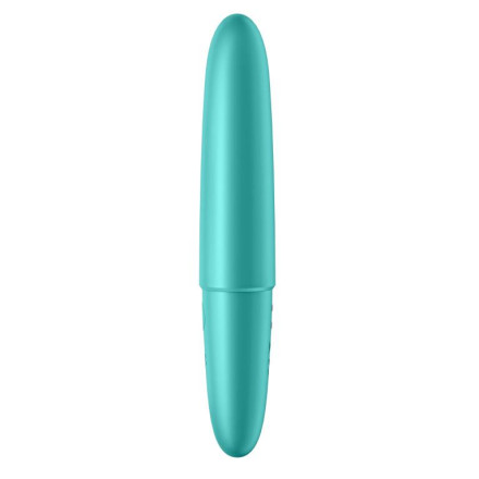 Бирюзовый мини-вибратор Ultra Power Bullet 6 