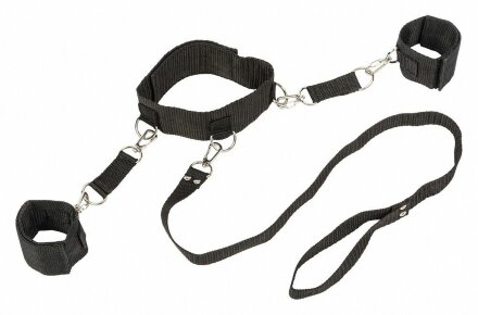 Ошейник с наручниками Bondage Collection Collar and Wristbands One Size 