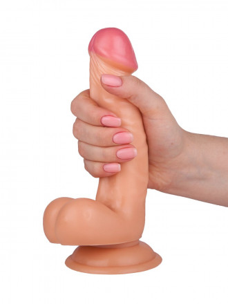Фаллоимитатор на присоске Realstick Nude - 15,5 см. 