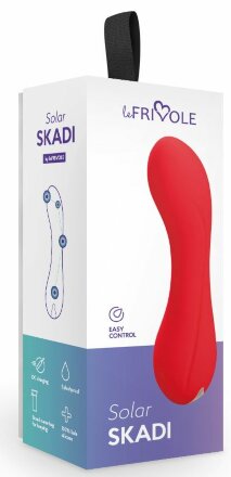 Красный мини-вибратор Skadi - 11,7 см. 