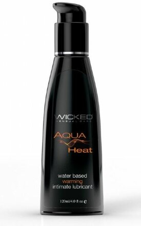 Согревающий лубрикант на водной основе Wicked AQUA HEAT - 120 мл. 