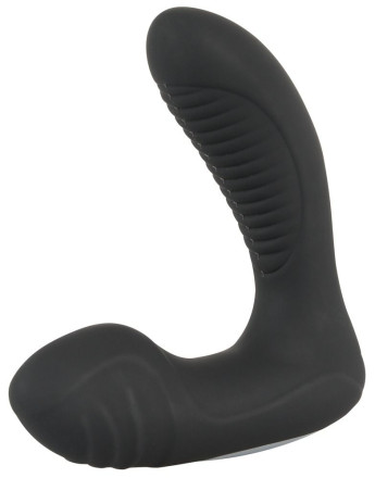 Черная анальная втулка с вибрацией и функцией нагрева Warming &amp; Vibrating Butt Plug 