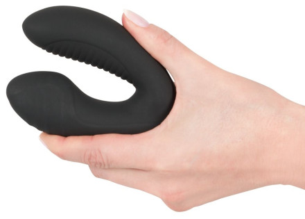 Черная анальная втулка с вибрацией и функцией нагрева Warming &amp; Vibrating Butt Plug 