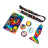 Разноцветная анальная пробка с эффектом римминга Peace &amp; Love Tie-Dye - 15,2 см. 