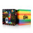 Разноцветная анальная пробка с эффектом римминга Peace &amp; Love Tie-Dye - 15,2 см. 