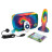 Разноцветная анальная пробка с эффектом римминга Peace &amp; Love Tie-Dye - 15,2 см. 
