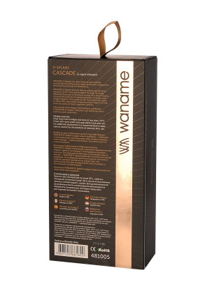 Вибратор WANAME Cascade для стимуляции точки G - 15 см. 