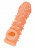 Телесная закрытая насадка с пупырышками Cock Sleeve Size L - 17,6 см. 