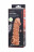 Телесная закрытая насадка с пупырышками Cock Sleeve Size L - 17,6 см. 