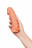 Телесная закрытая насадка с пупырышками Cock Sleeve Size L - 17,6 см. 