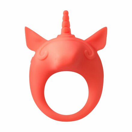 Оранжевое эрекционное кольцо Unicorn Alfie 