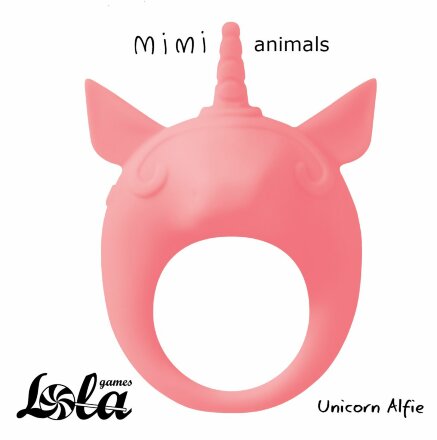 Оранжевое эрекционное кольцо Unicorn Alfie 