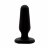 Черная анальная пробка S Silicone Plug - 7,3 см. 