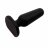 Черная анальная пробка S Silicone Plug - 7,3 см. 