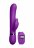 Фиолетовый вибромассажер-кролик Kegel Rabbit с браслетом - 22,5 см. 