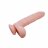Телесный фаллоимитатор с присоской Super Dildo - 21 см. 