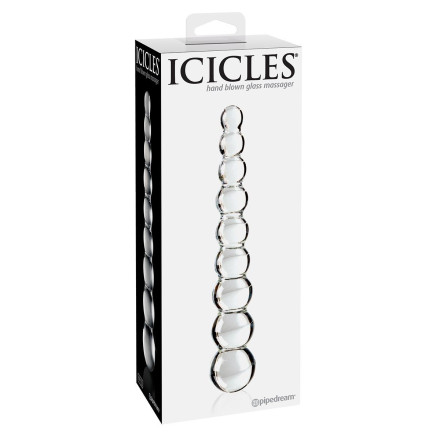 Стеклянная анальная елочка Icicles No.2 - 21,6 см. 