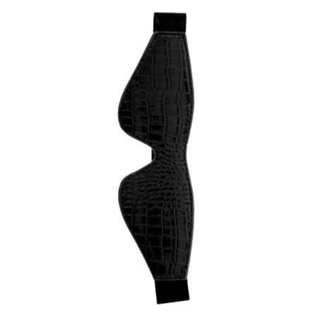 Черная маска на глаза Croco Blindfold 