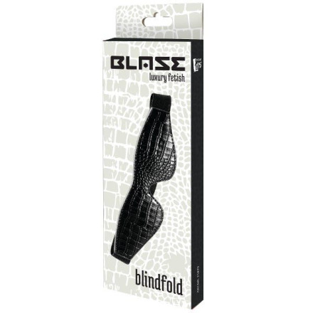 Черная маска на глаза Croco Blindfold 