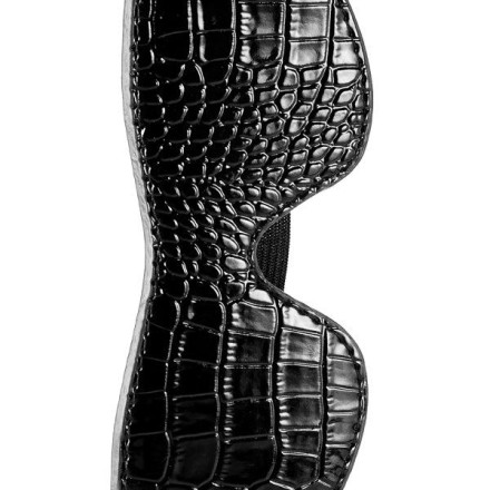 Черная маска на глаза Croco Blindfold 
