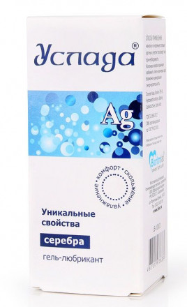 Гель-лубрикант &quot;Услада&quot; с серебром - 30 гр. 