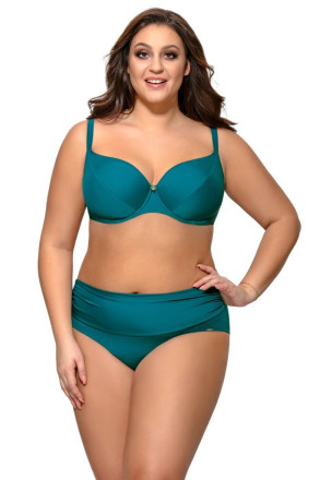 Однотонный купальный лиф plus size на косточках 
