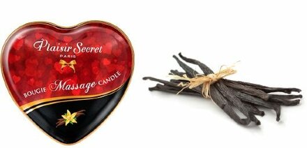 Массажная свеча с ароматом ванили Bougie Massage Candle - 35 мл. 