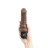 Коричневый вибратор-реалистик 6  Realistic Vibrator - 17 см. 