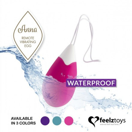 Розовое виброяйцо на радиоуправлении Anna Vibrating Egg Remote 