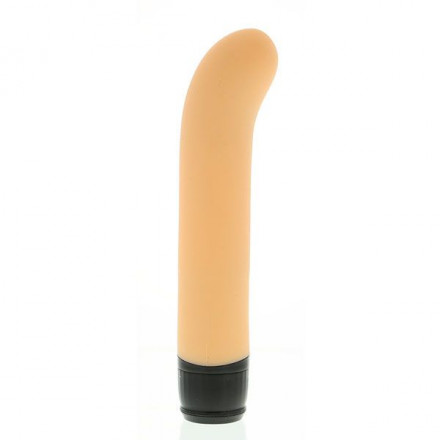 Телесный вибратор PURRFECT SILICONE CLASSIC G-SPOT - 17,5 см. 