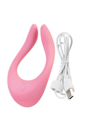 Розовый многофункциональный стимулятор для пар Satisfyer Partner Multifun 2 