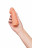 Телесная закрытая насадка с венками Cock Sleeve Size S - 13,8 см. 