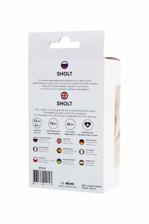 Фиолетовая анальная втулка Sholt - 10 см. 