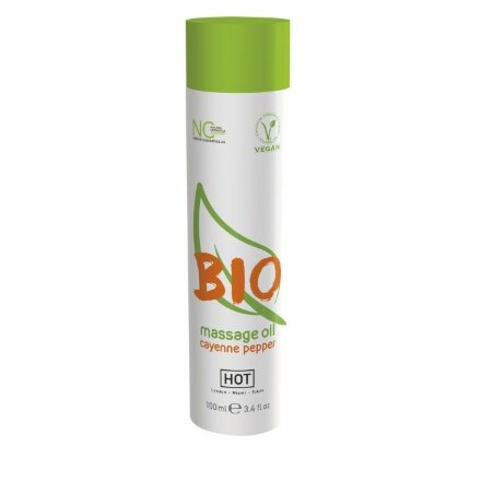 Массажное масло BIO Massage oil cayenne pepper с кайенским перцем - 100 мл. 