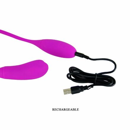 Двусторонний гибкий вибратор Snaky Vibe - 60 см. 
