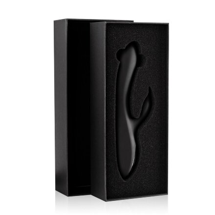 Черный вибромассажер-кролик Vibes N 2 - 22,5 см. 