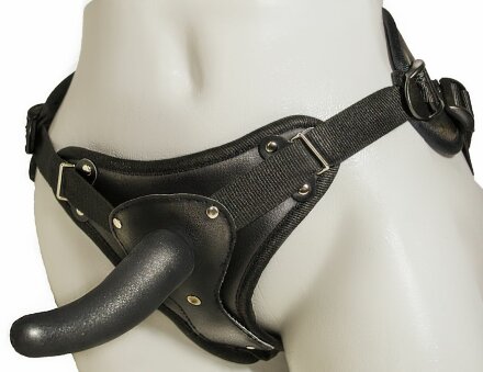 Женский страпон с вагинальной пробкой Woman Strap - 12 см. 