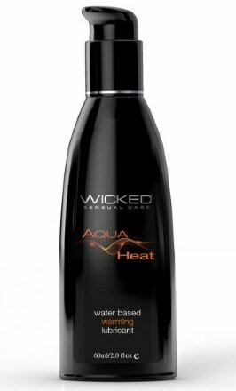Согревающий лубрикант на водной основе Wicked AQUA HEAT - 60 мл. 