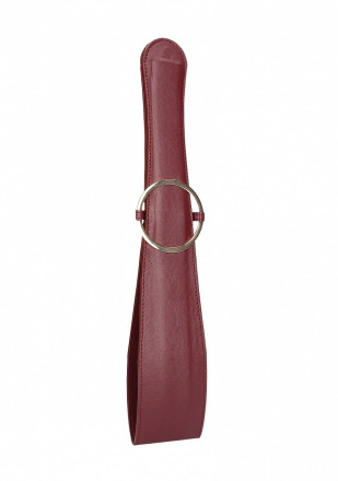 Бордовая шлепалка Belt Flogger - 54 см. 