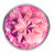 Малая серебристая анальная пробка Diamond Pink Sparkle Small с розовым кристаллом - 7 см. 