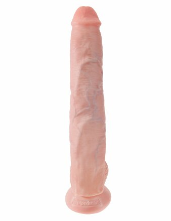 Телесный фаллоимитатор-гигант 14&quot; Cock with Balls - 37,5 см. 
