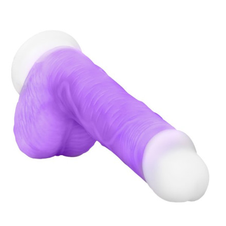 Фиолетовый вибратор-реалистик Encore 8 Inch Vibrating Dildo - 21,6 см. 