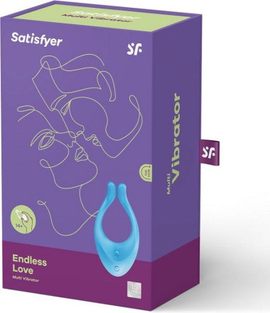 Голубой многофункциональный стимулятор для пар Satisfyer Partner Multifun 1 