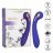 Фиолетовый вибромассажер с электростимуляцией Intimate Estim Petite G Wand - 19 см. 