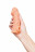 Телесная закрытая насадка с венками Cock Sleeve Size M - 15,6 см. 