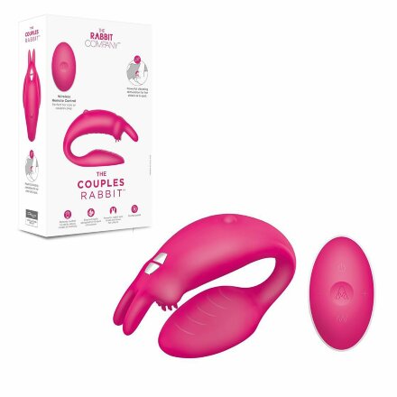 Розовый вибратор для пар The Couples Rabbit 