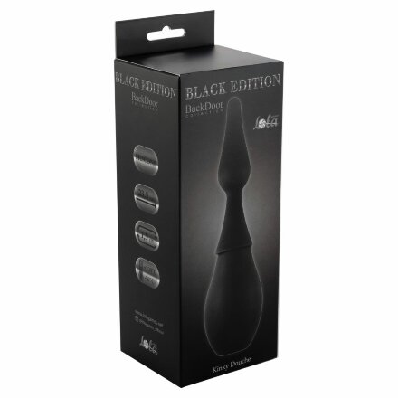 Чёрный анальный душ Kinky Douche 