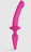 Розовый двусторонний фаллоимитатор Strap-On-Me Dildo Plug-In Switch size S 