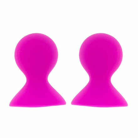 Ярко-розовые помпы для сосков LIT-UP NIPPLE SUCKERS LARGE PINK 