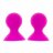 Ярко-розовые помпы для сосков LIT-UP NIPPLE SUCKERS LARGE PINK 